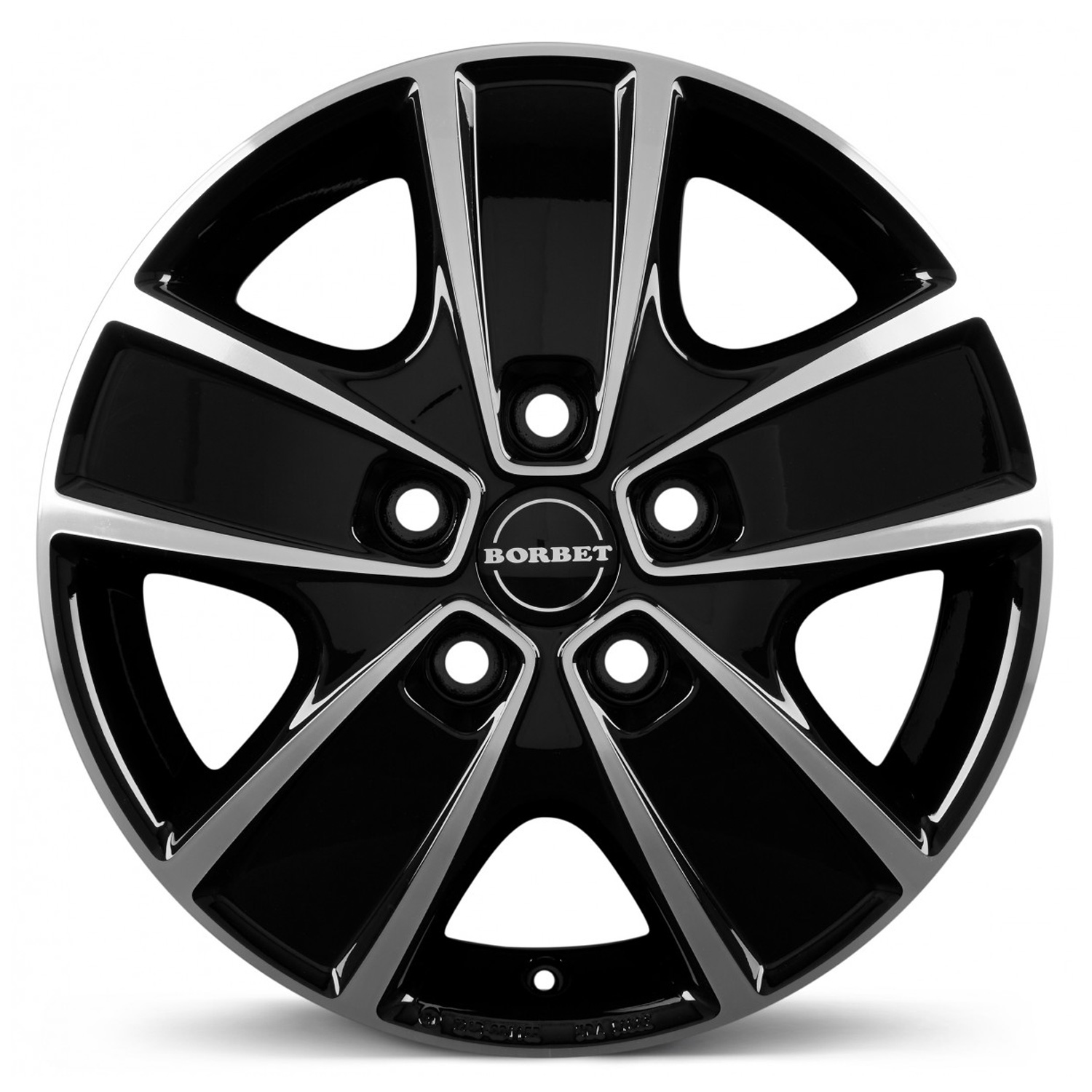 Llanta Borbet CWG 6,0x16 ET68 5x118 16 Pulgadas black polished