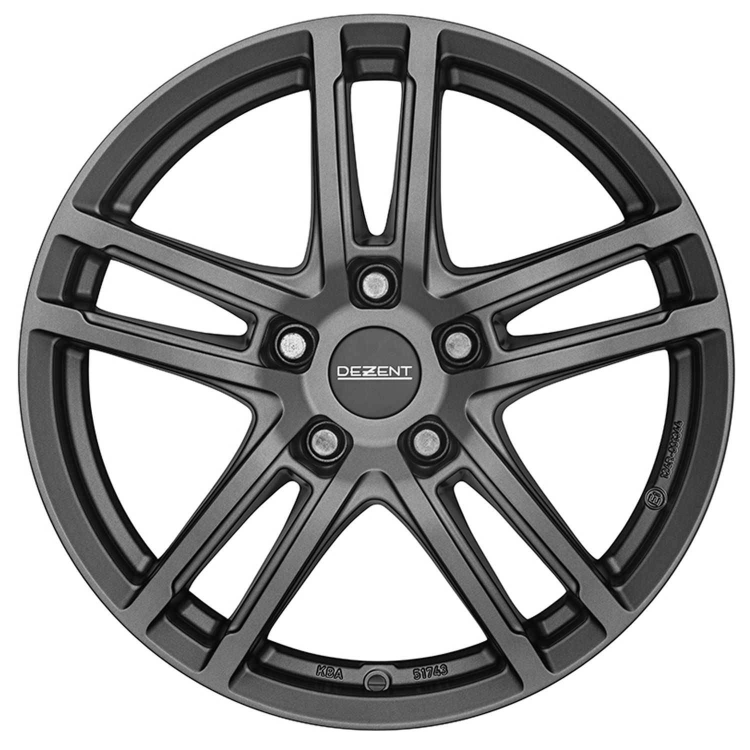 Llanta DEZENT TZ graphite 7.5x17 ET30 5x112 17 Pulgadas